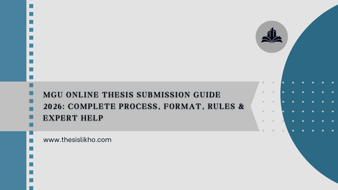 MGU Online Thesis Submission Guide 2026: Complete Process, Format, Rules & Expert Help