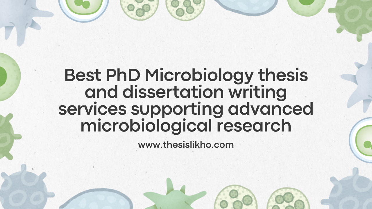 Best PhD Microbiology thesis and dissertation writing services supporting advanced microbiological research