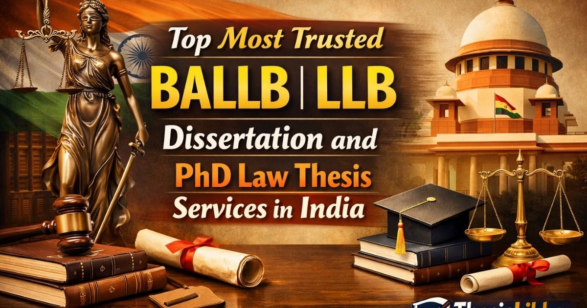 Best top most trusted BALLB LLB dissertation and PhD law thesis services in India with ThesisLikho