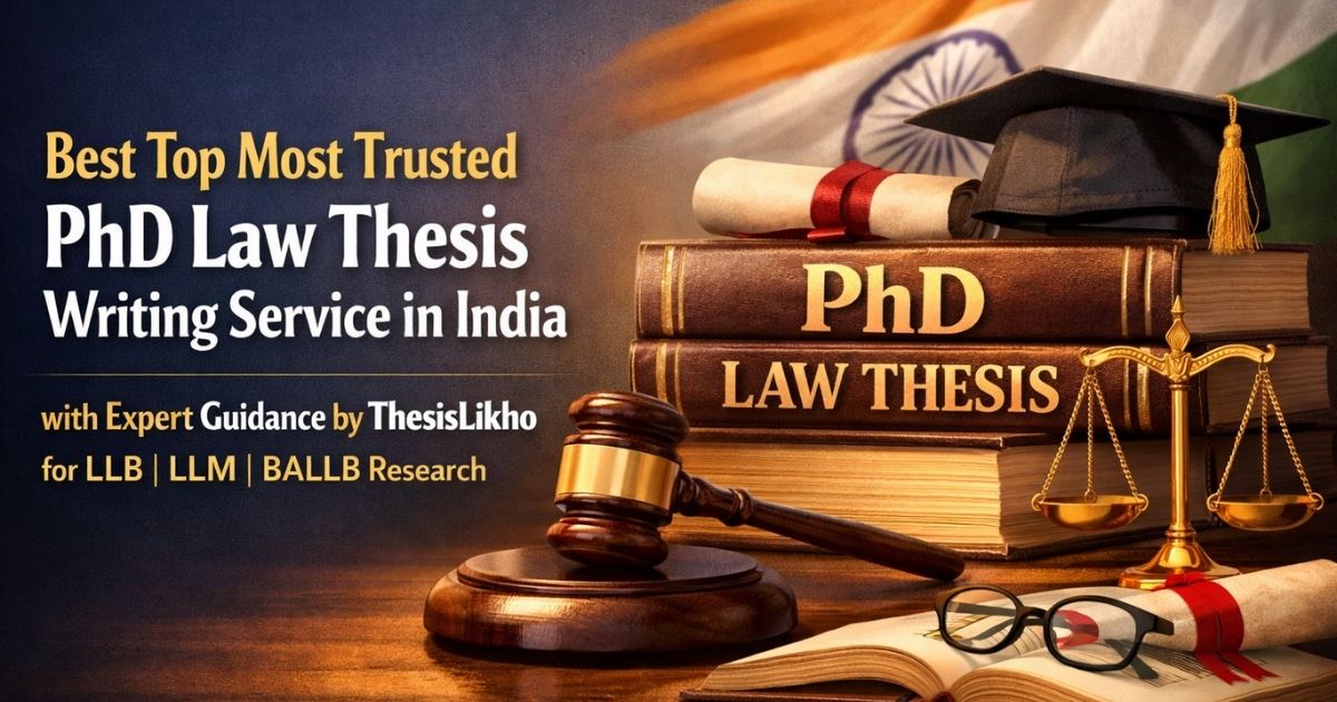 Best top most trusted PhD law thesis writing service in India with ThesisLikho for LLB LLM BALLB