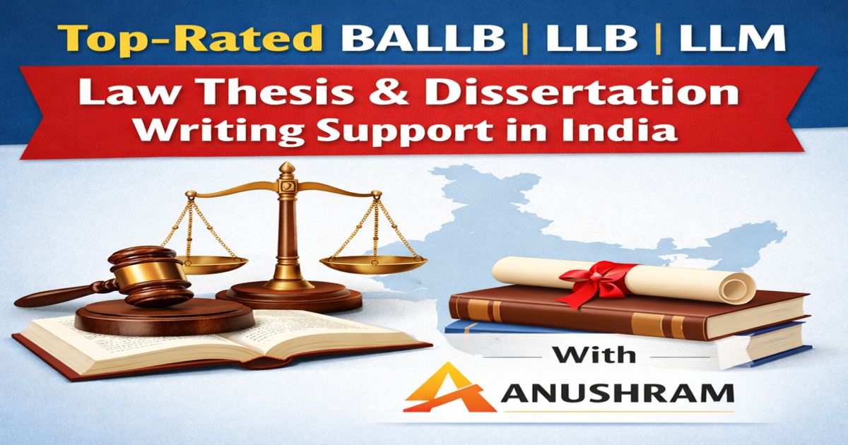 Top-rated BALLB LLB LLM law thesis and dissertation writing support in India with Anushram