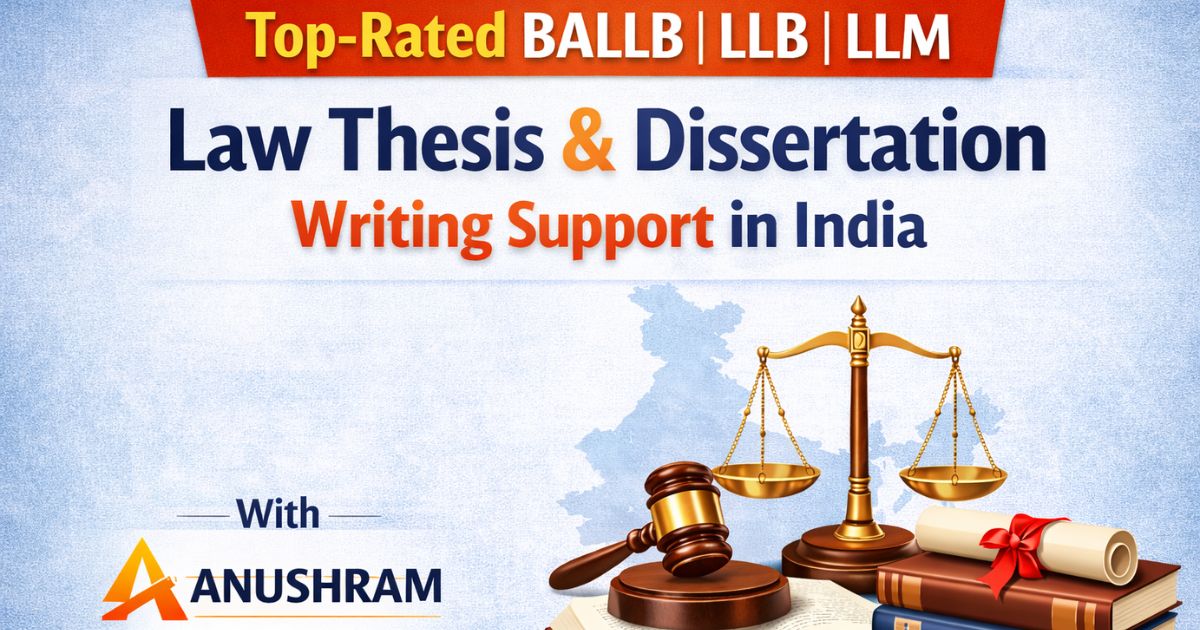 Top-rated BALLB LLB LLM law thesis and dissertation writing support in India with Anushram short slug generate