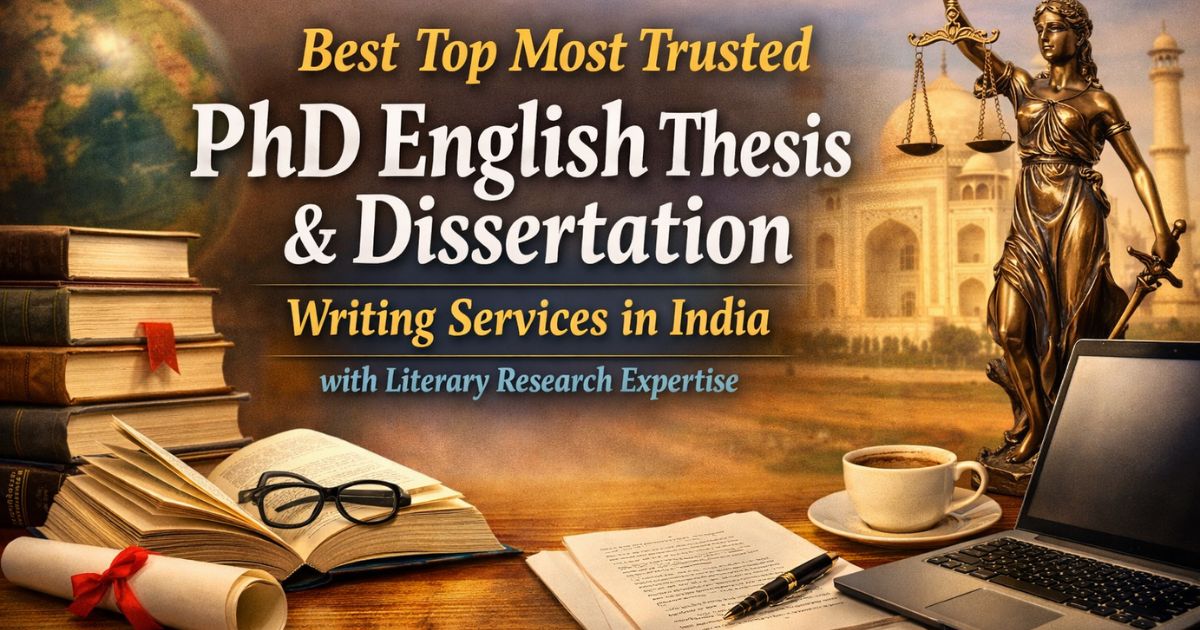 Best top most trusted PhD English thesis and dissertation writing services in India with literary research expertise