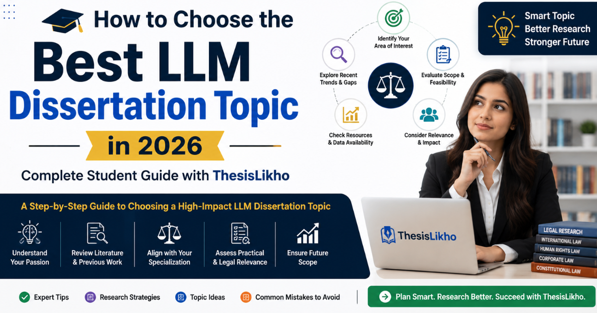 How to Choose the Best LLM Dissertation Topic in 2026 Complete Student Guide with ThesisLikho