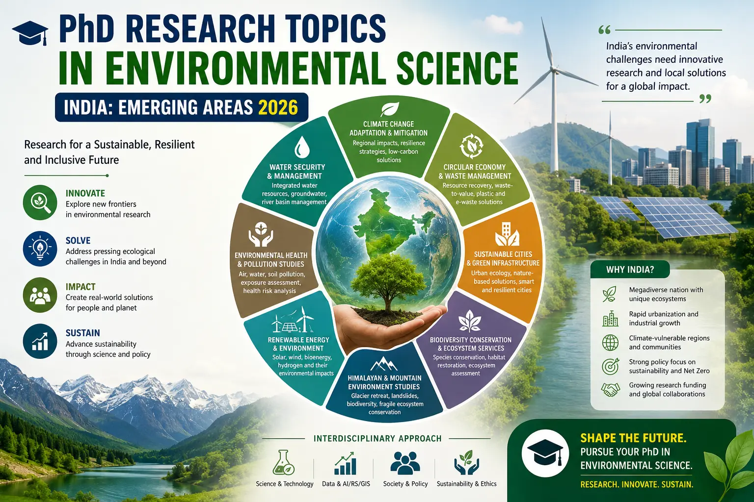 PhD Research Topics in Environmental Science India 2026: Emerging Research Areas & Trends