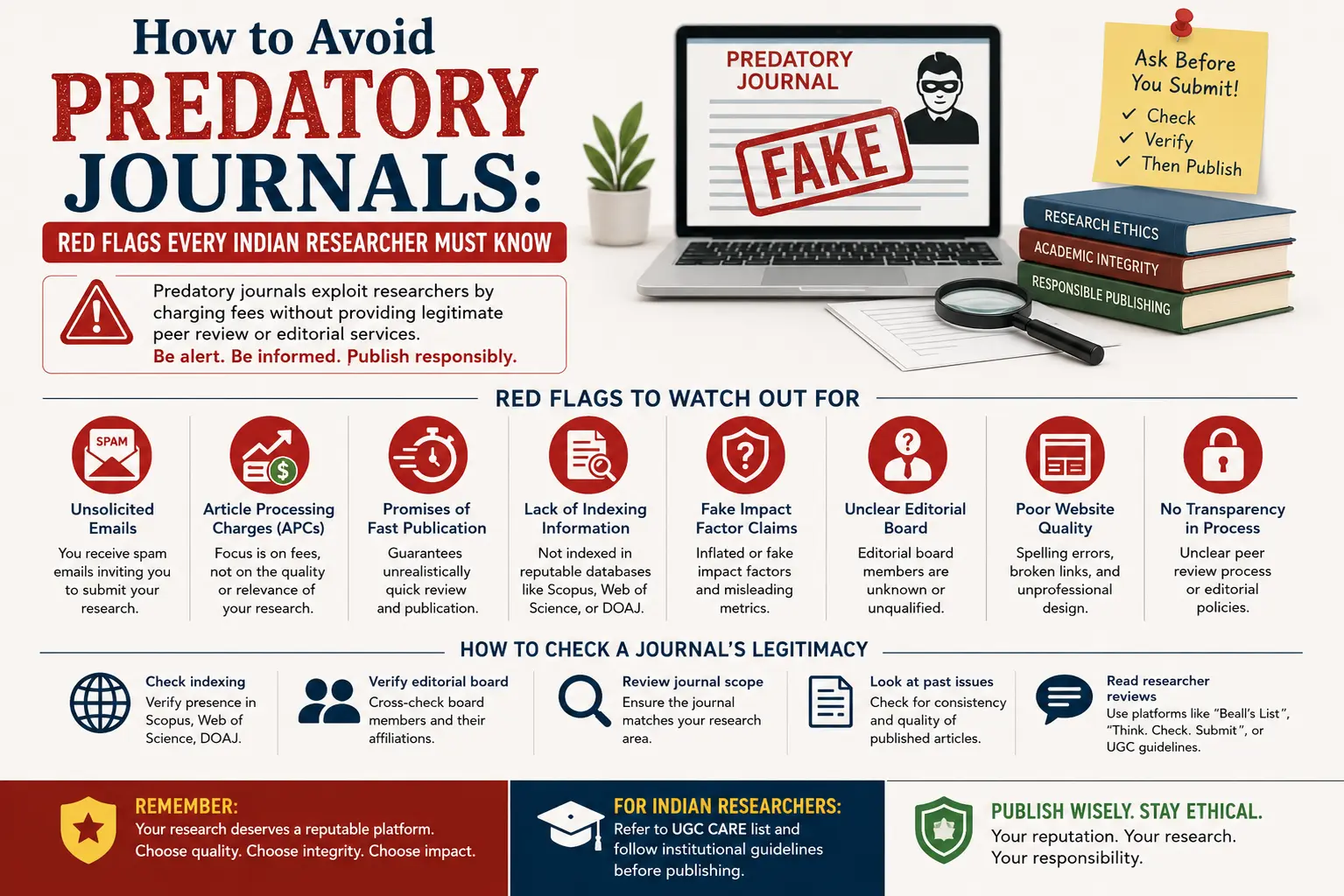 How to Avoid Predatory Journals: Red Flags Every Indian Researcher Must Know .