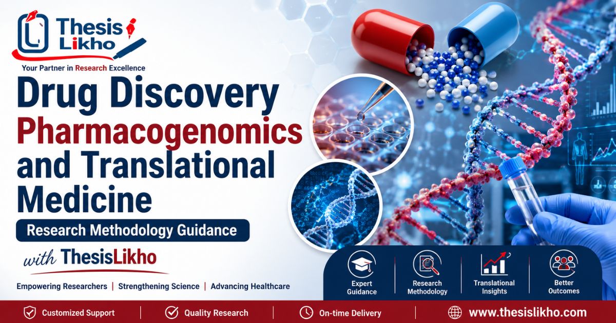 Drug Discovery Pharmacogenomics and Translational Medicine Research Methodology Guidance with ThesisLikho