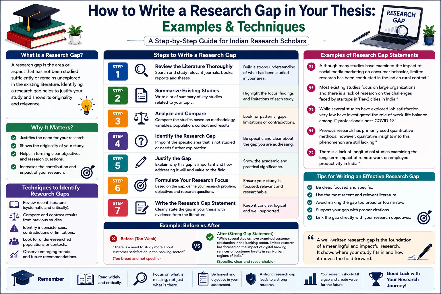 How to Write a Research Gap in Your Thesis: Examples & Techniques