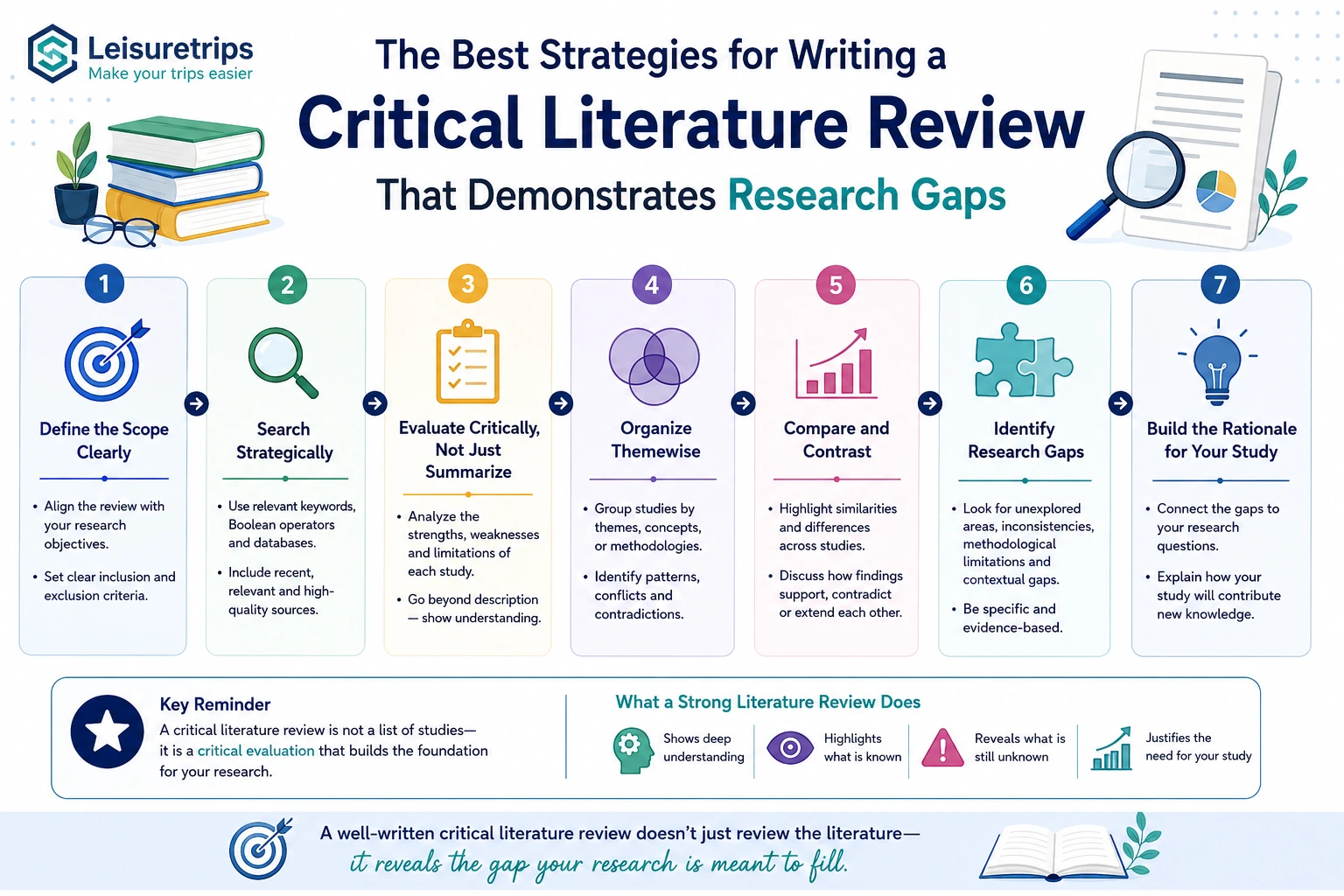 The Best Strategies for Writing a Critical Literature Review That Demonstrates Research Gaps