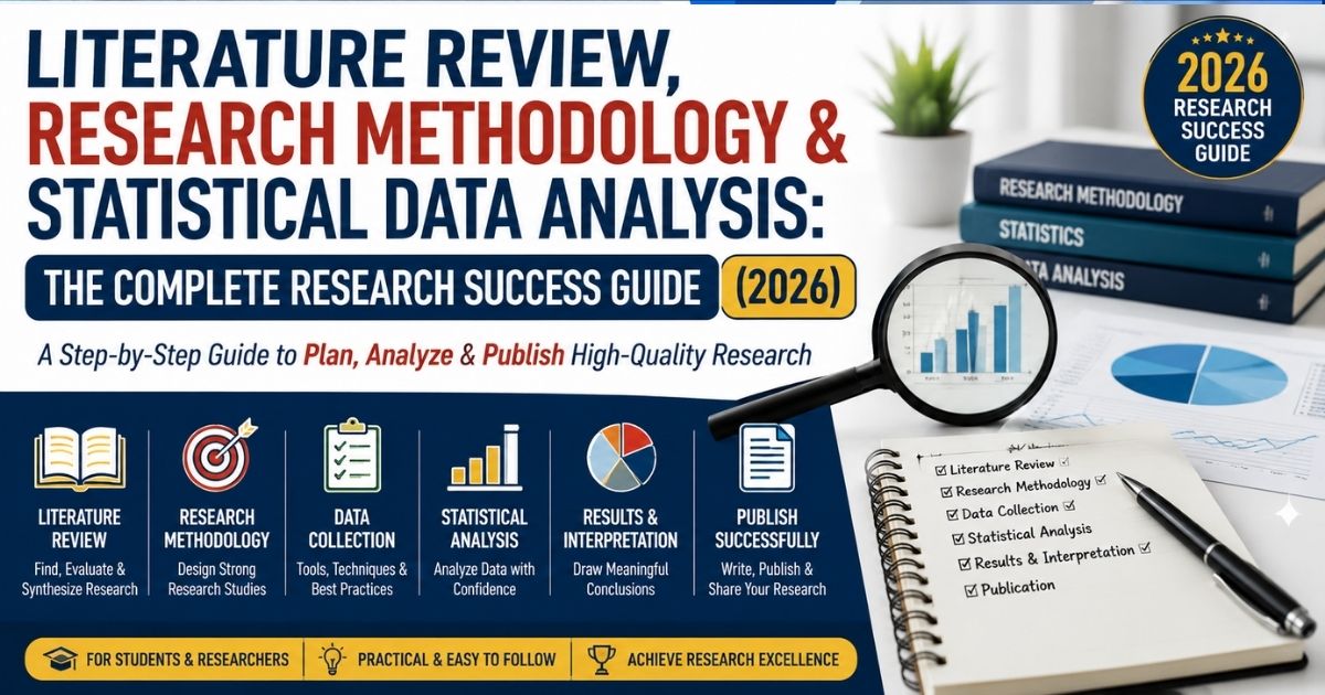 Literature Review, Research Methodology & Statistical Data Analysis: The Complete Research Success Guide (2026)