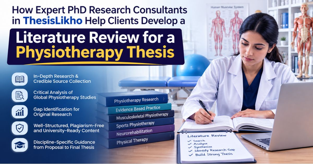How Expert PhD Research Consultants in ThesisLikho Help Clients Develop a Literature Review for a Physiotherapy Thesis