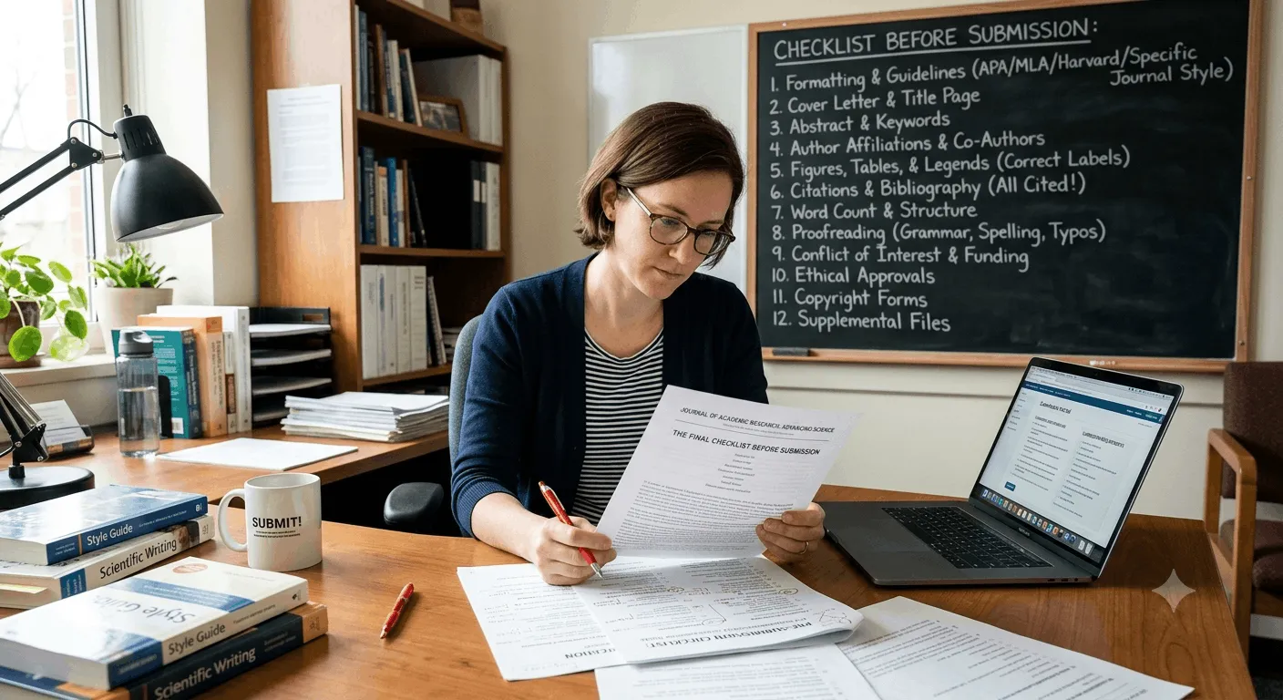 Manuscript Submission Checklist: What to Check Before You Submit