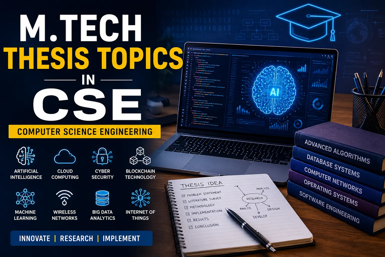 M.Tech Thesis Topics in CSE: Trending Research Ideas 2026