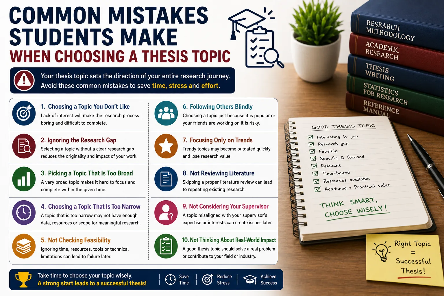 Common Mistakes Students Make When Choosing a Thesis Topic