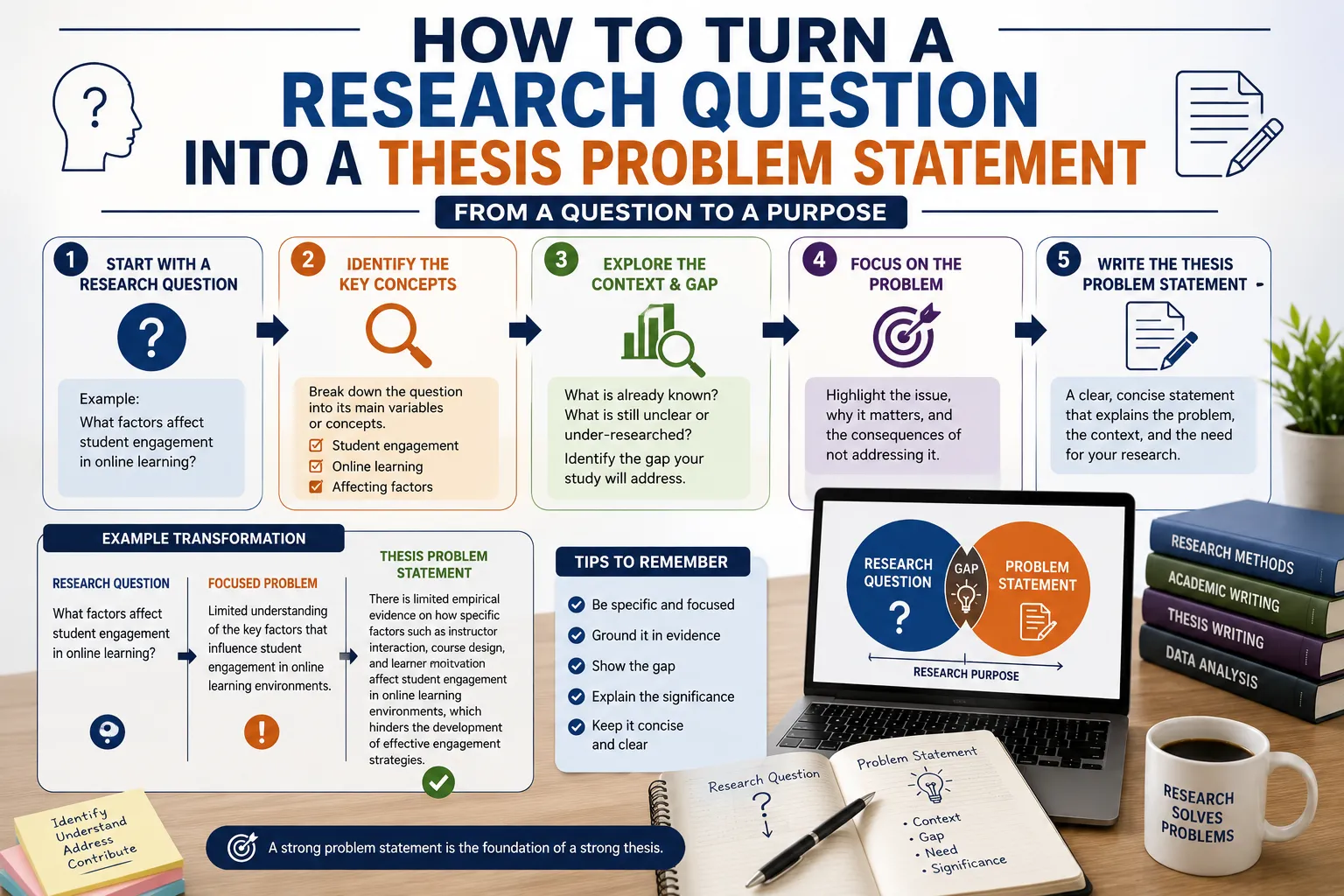 How to Turn a Research Question Into a Thesis Problem Statement