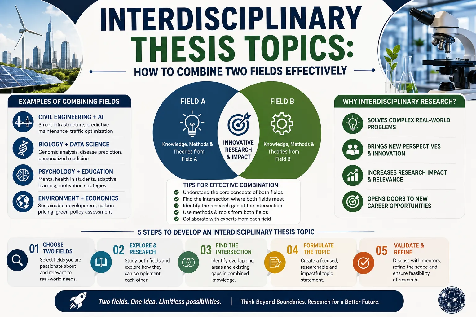 Interdisciplinary Thesis Topics: How to Combine Two Fields Effectively