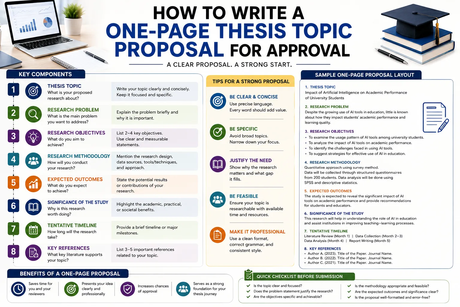 How to Write a One-Page Thesis Topic Proposal for Approval
