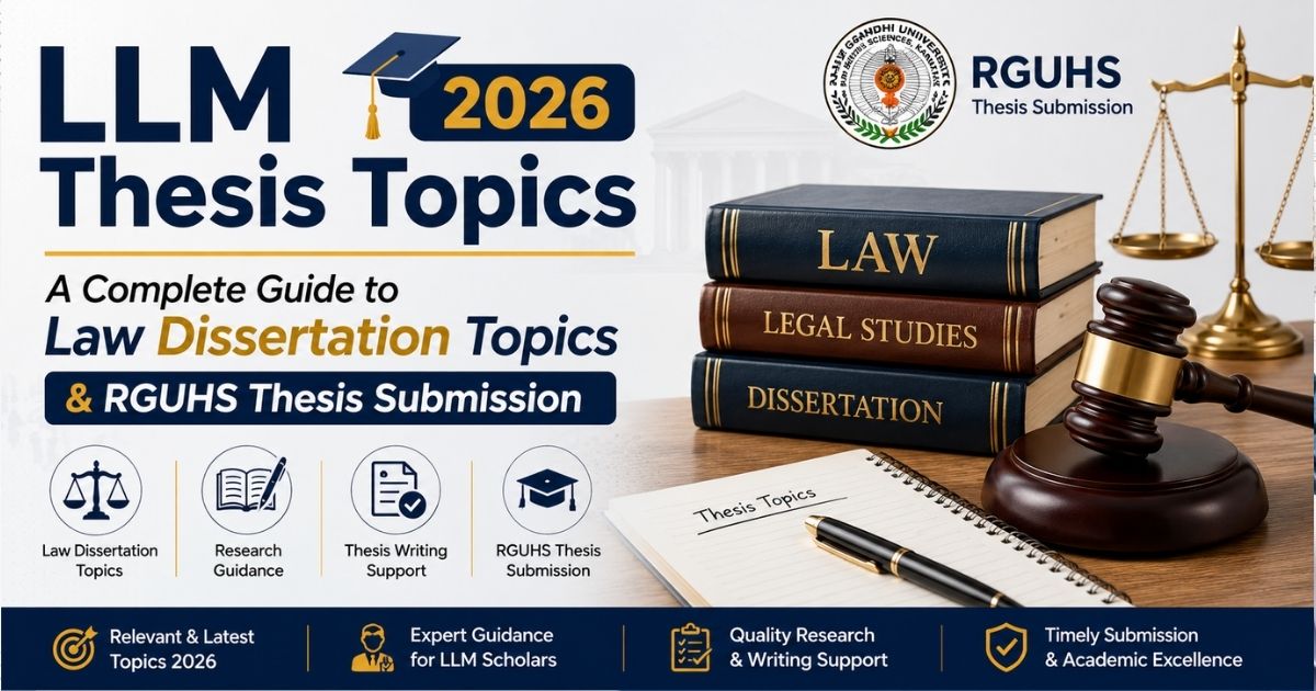 LLM Thesis Topics 2026: A Complete Guide to Law Dissertation Topics & RGUHS Thesis Submission