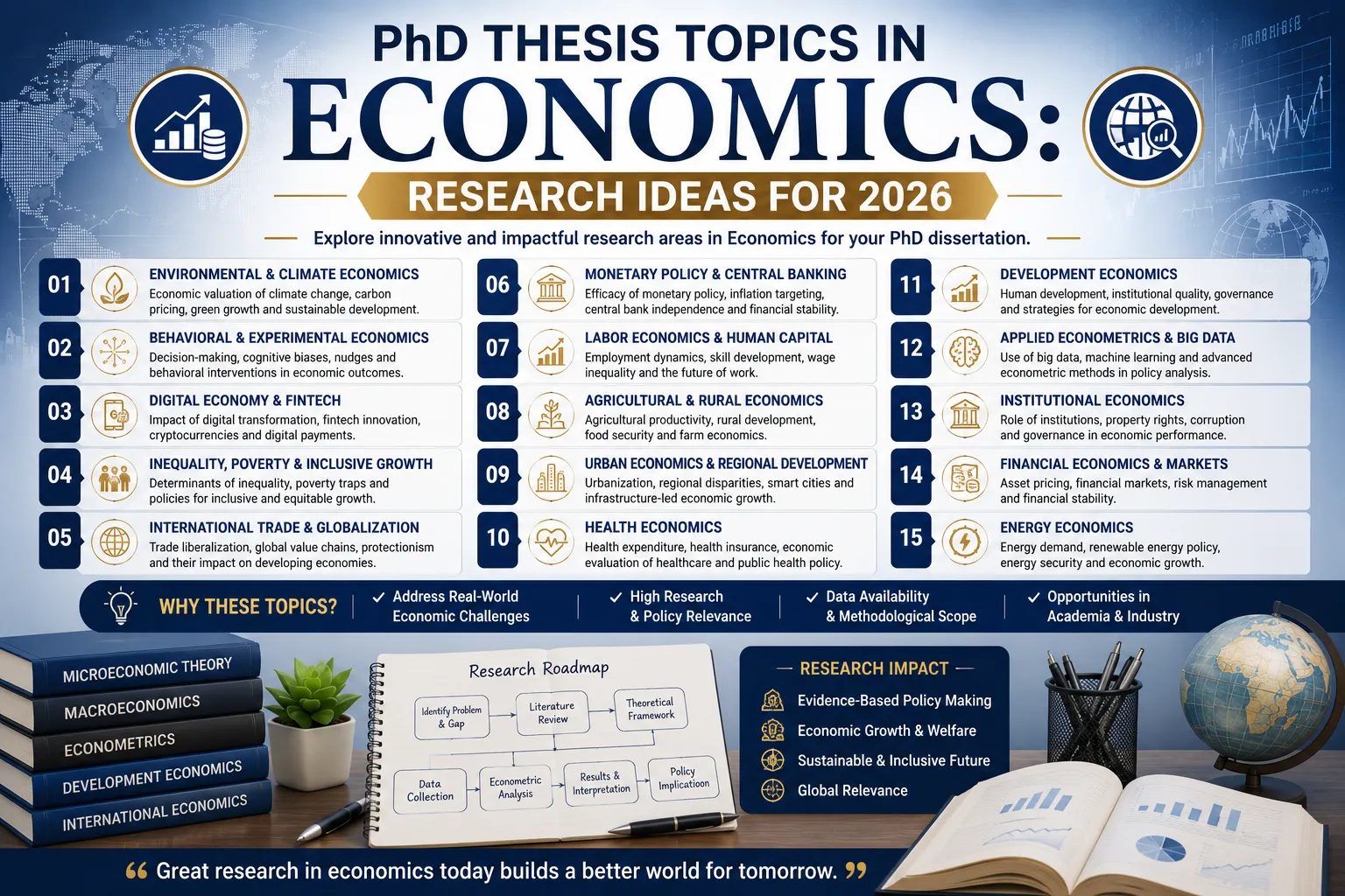 PhD Thesis Topics in Economics: Research Ideas for 2026