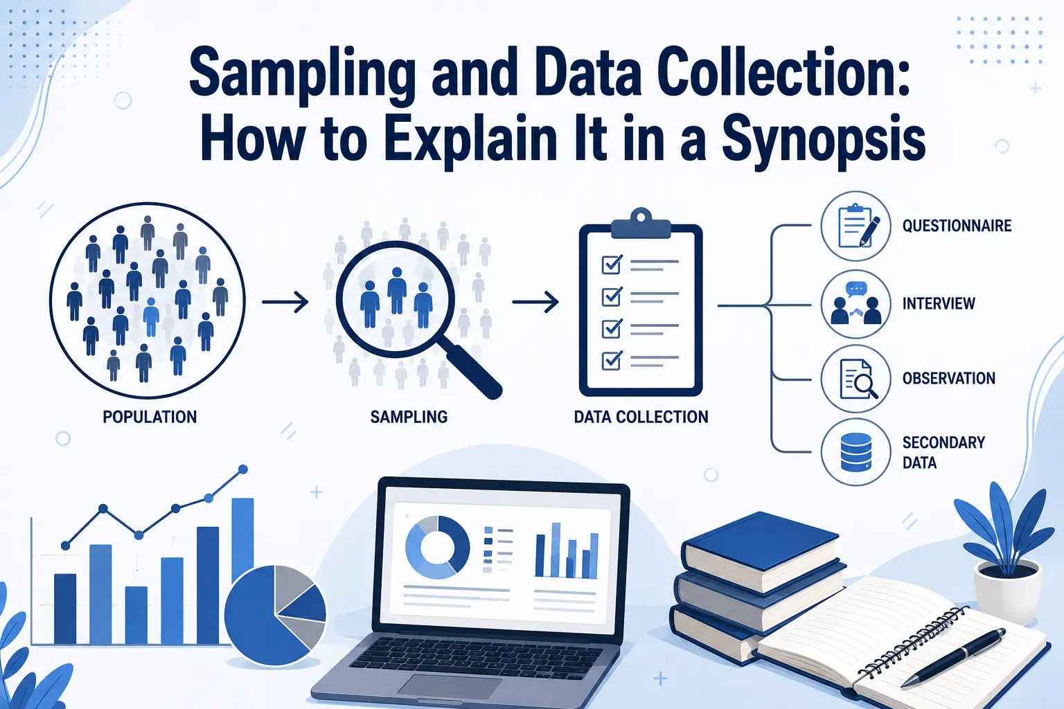 Sampling and Data Collection: How to Explain It in a Synopsis