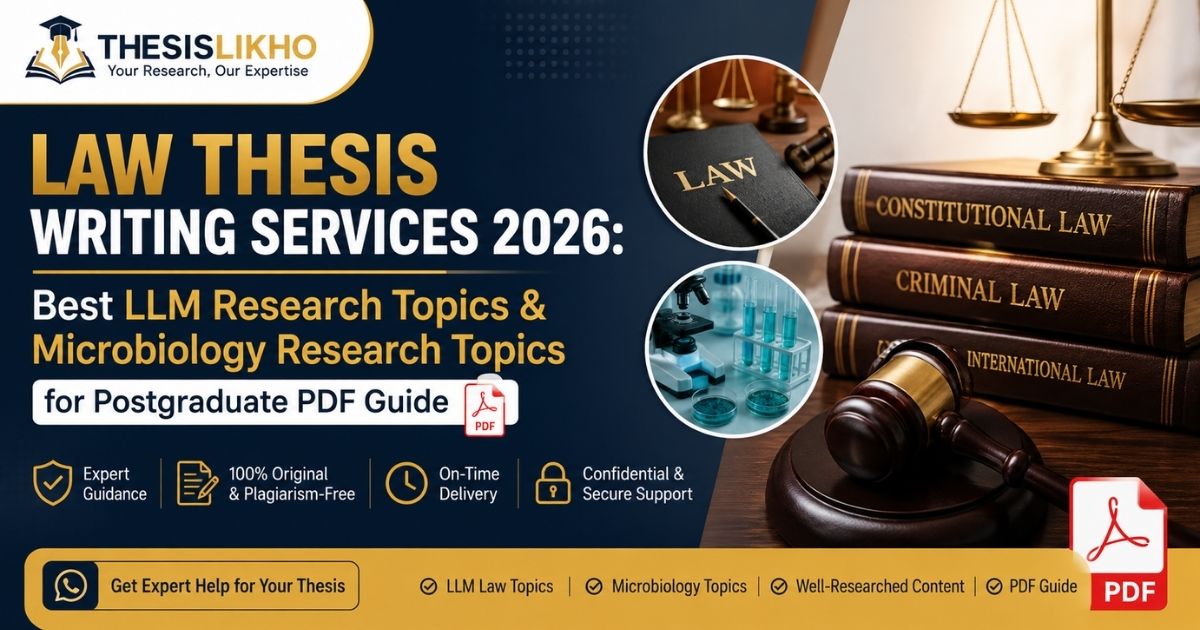 Law Thesis Writing Services 2026: Best LLM Research Topics & Microbiology Research Topics for Postgraduate PDF Guide
