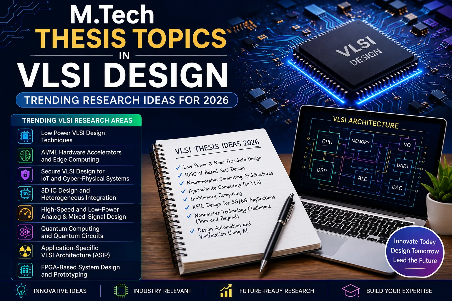 M.Tech Thesis Topics in VLSI Design: Ideas for 2026