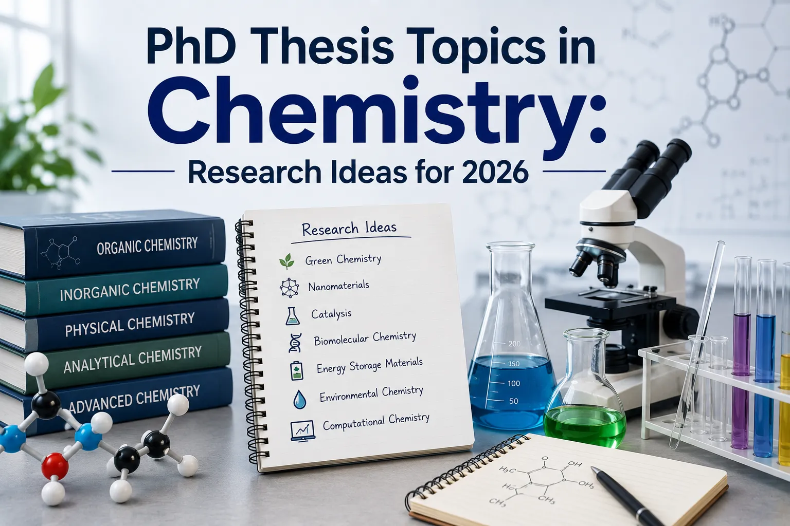 PhD Thesis Topics in Chemistry: Research Ideas 2026