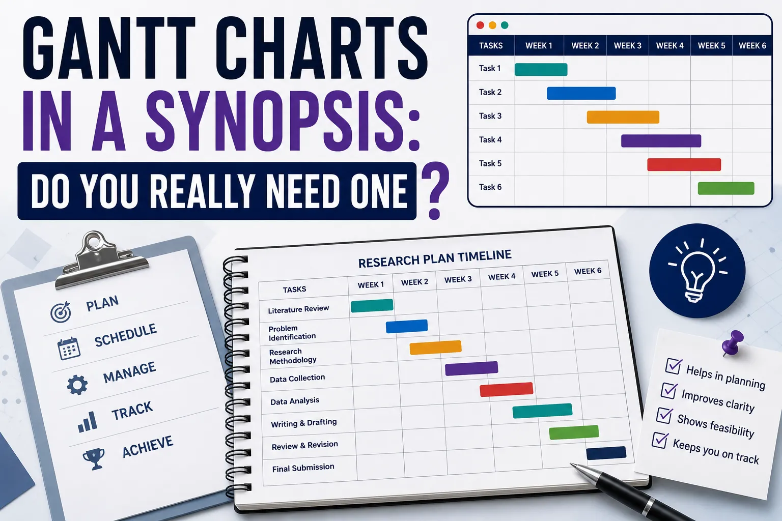 Gantt Charts in a Synopsis: Do You Need One?
