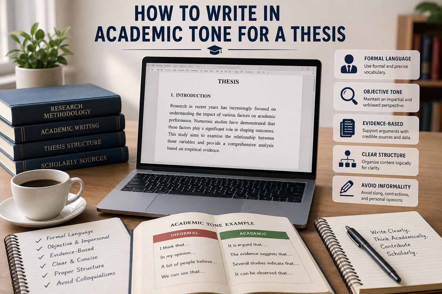 How to Write in Academic Tone for a Thesis | ThesisLikho