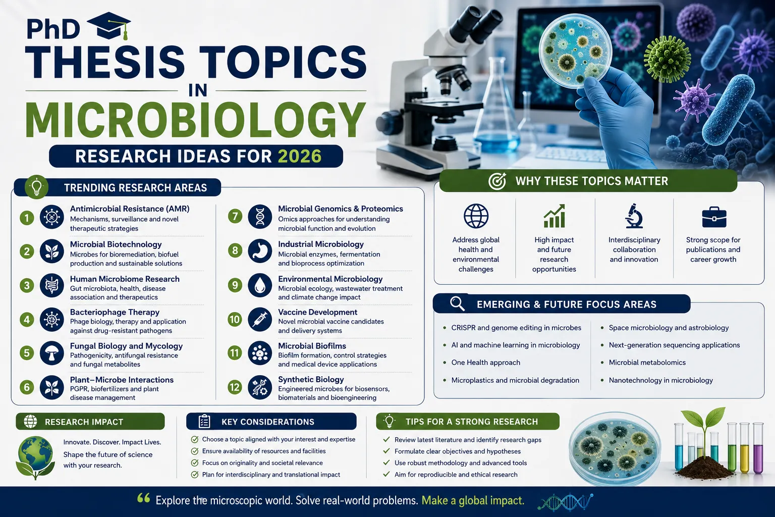 PhD Thesis Topics in Microbiology: Research Ideas for 2026