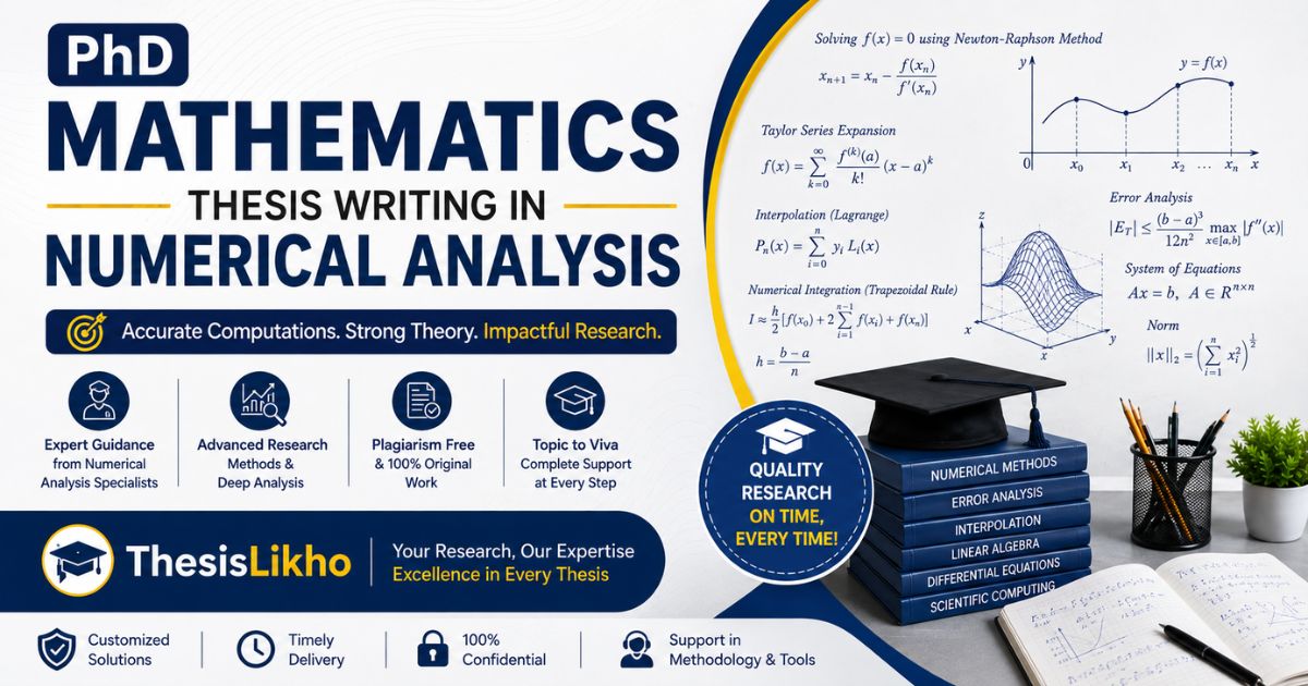 PhD Mathematics Thesis Writing in Numerical Analysis with ThesisLikho
