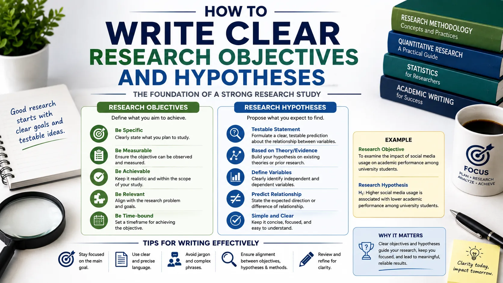 How to Write Clear Research Objectives and Hypotheses
