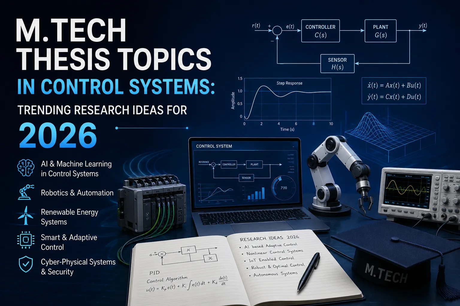 M.Tech Thesis Topics in Control Systems 2026