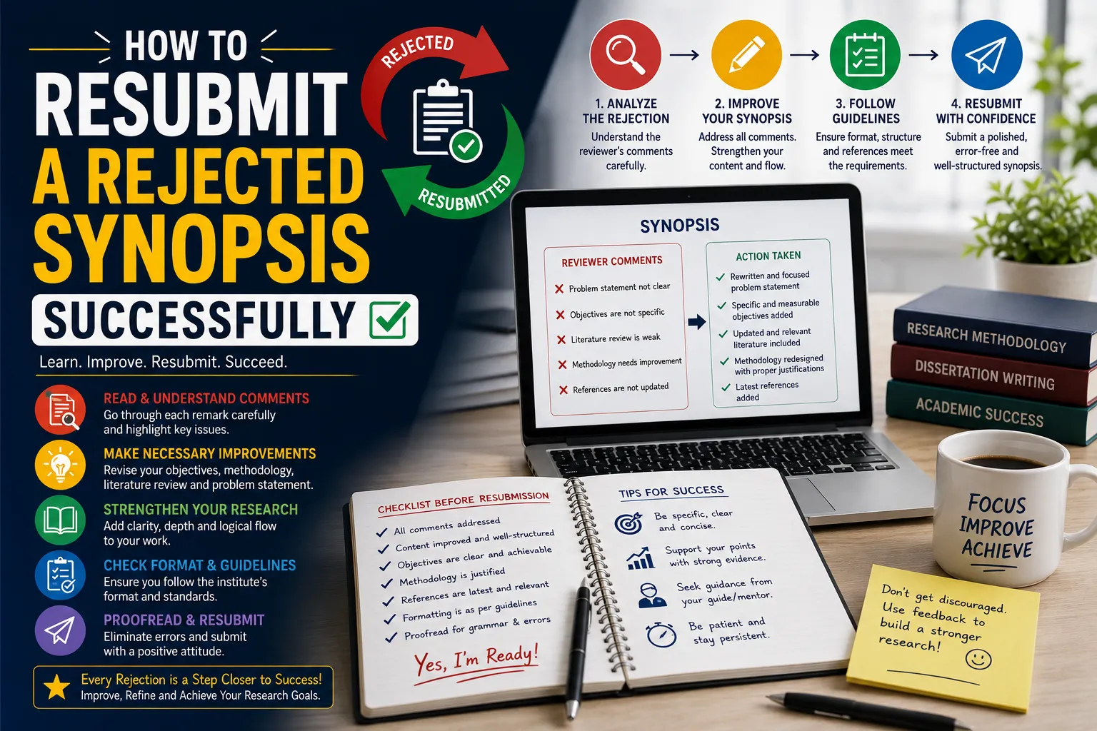 How to Resubmit a Rejected PhD Synopsis Successfully