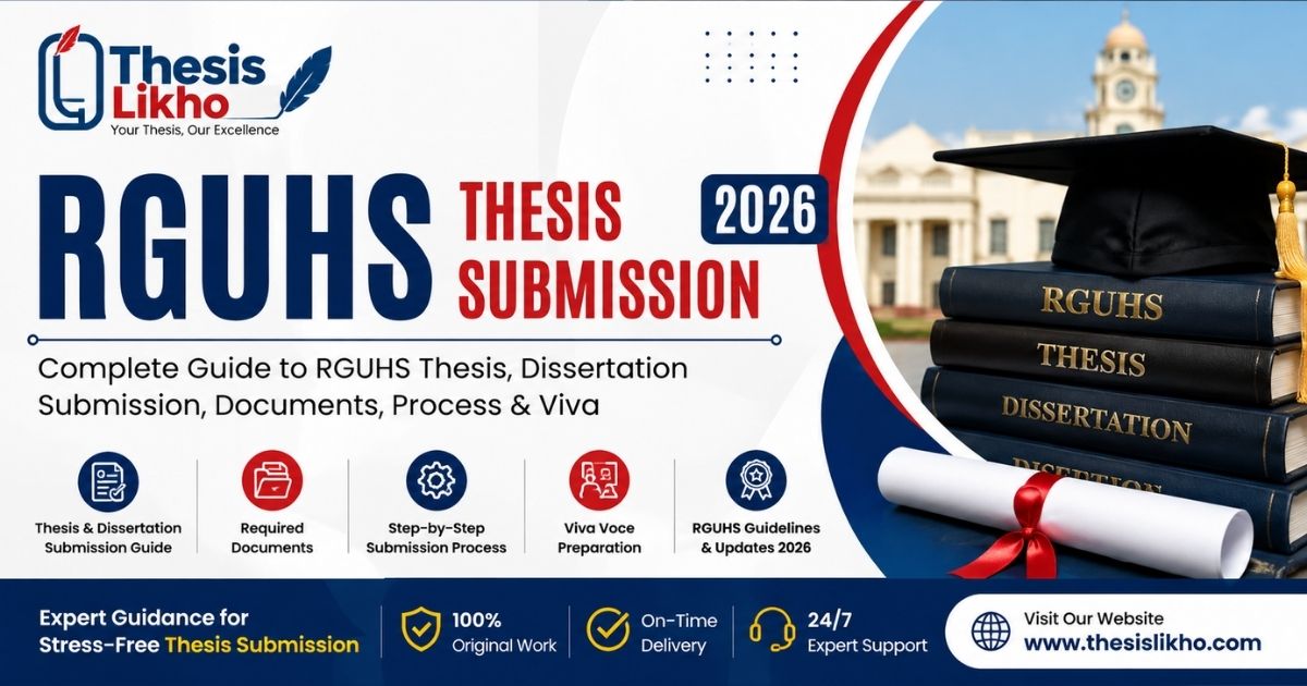 RGUHS Thesis Submission 2026: Complete Guide to RGUHS Thesis, Dissertation Submission, Documents, Process & Viva