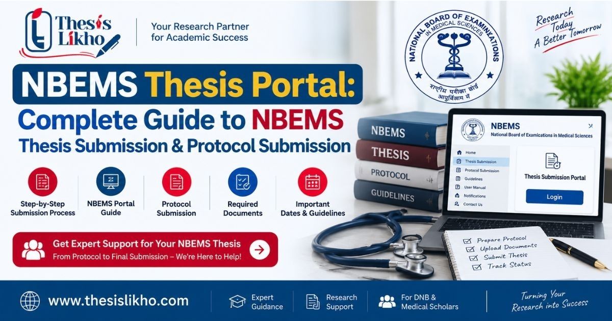 NBEMS Thesis Portal: Complete Guide to NBEMS Thesis Submission & Protocol Submission