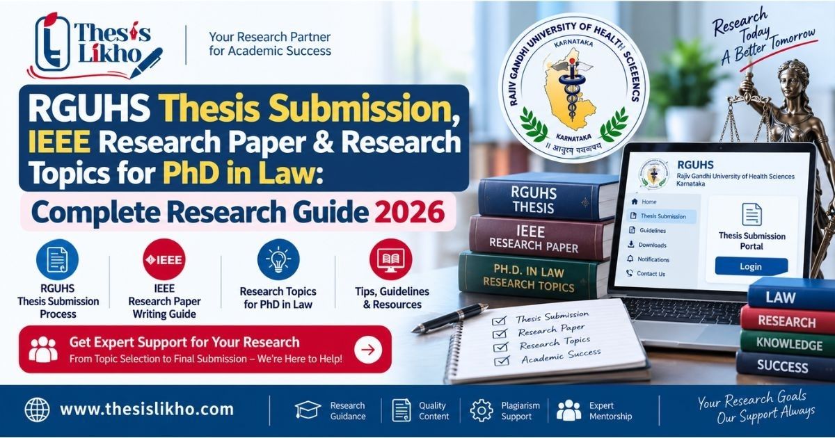 RGUHS Thesis Submission, IEEE Research Paper & Research Topics for PhD in Law: Complete Research Guide 2026