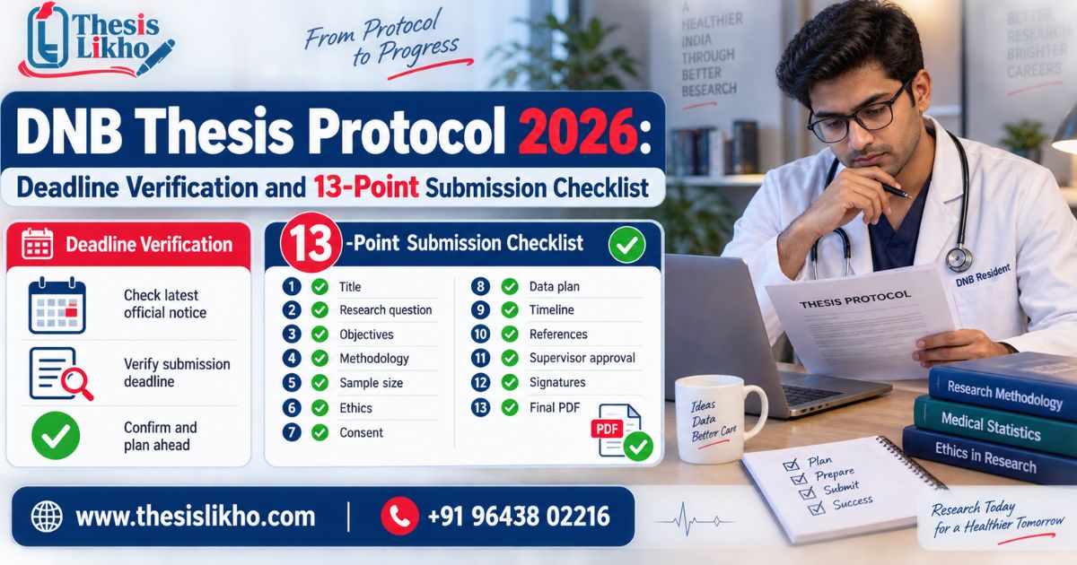 DNB Thesis Protocol 2026: Deadline & 13-Point Checklist