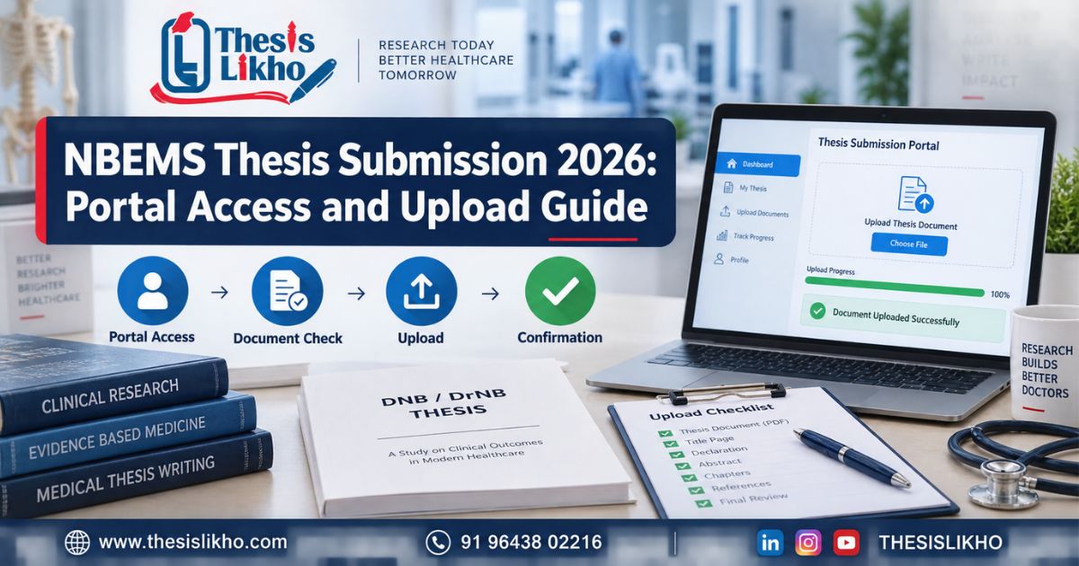 NBEMS Thesis Submission 2026: Portal & Upload Guide