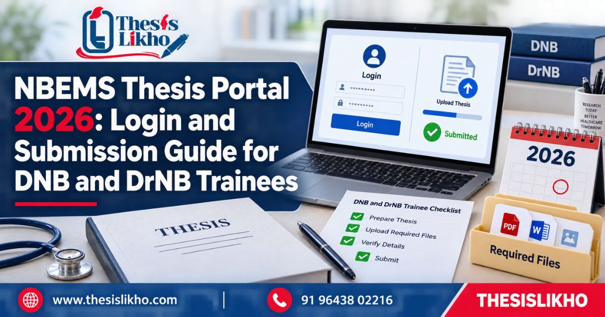 NBEMS Thesis Portal 2026: Login & Submission Guide