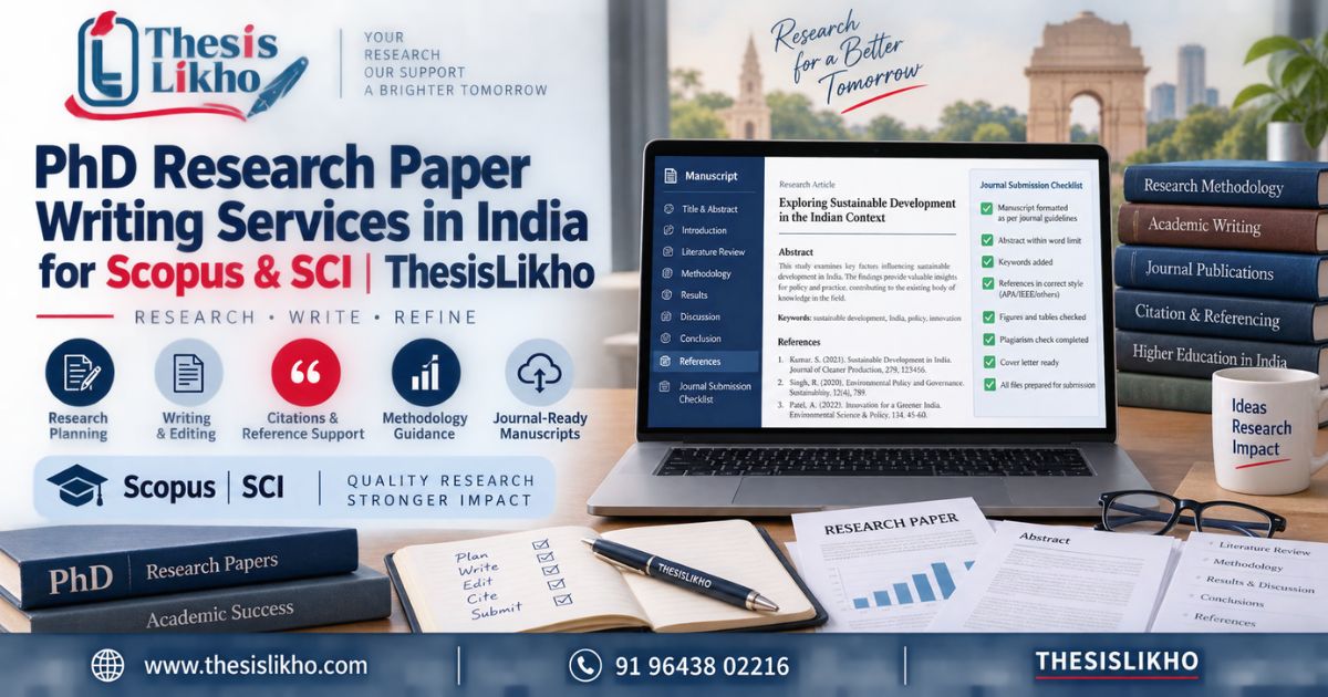 PhD Research Paper Writing Services in India for Scopus & SCI | ThesisLikho