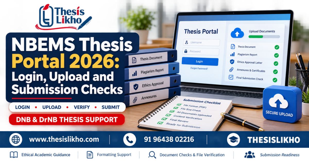NBEMS Thesis Portal 2026: Login and Submission Guide