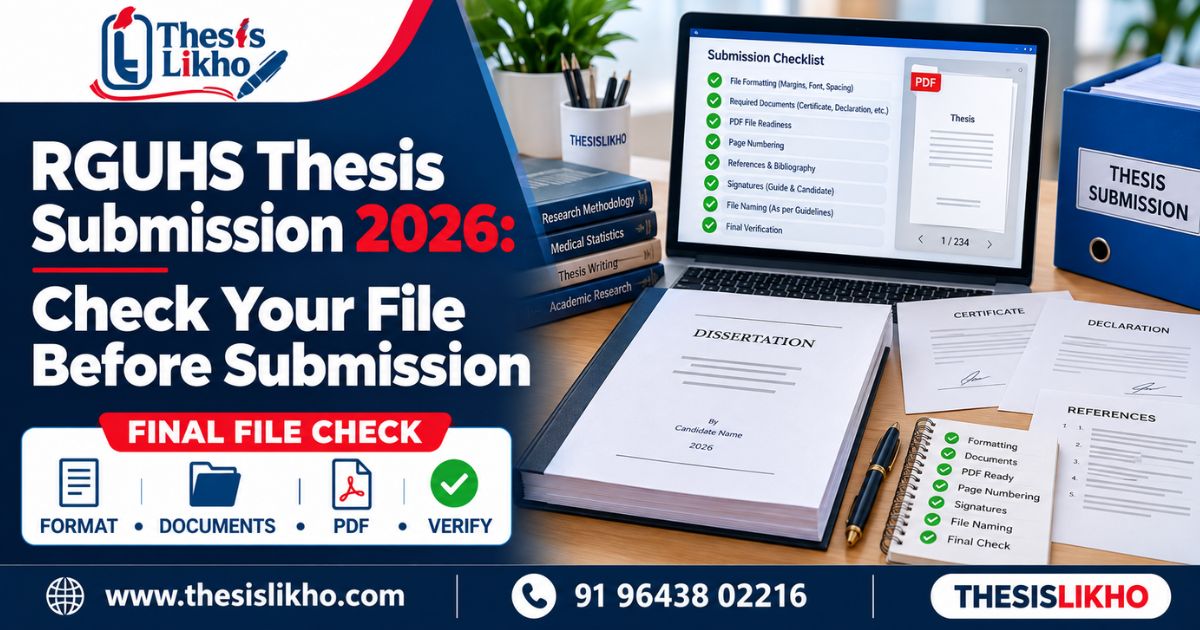 RGUHS Thesis Submission 2026: Final Checks Before You Submit