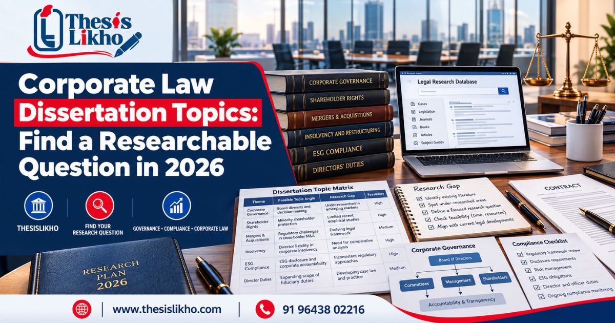 Corporate Law Dissertation Topics: Research Ideas 2026