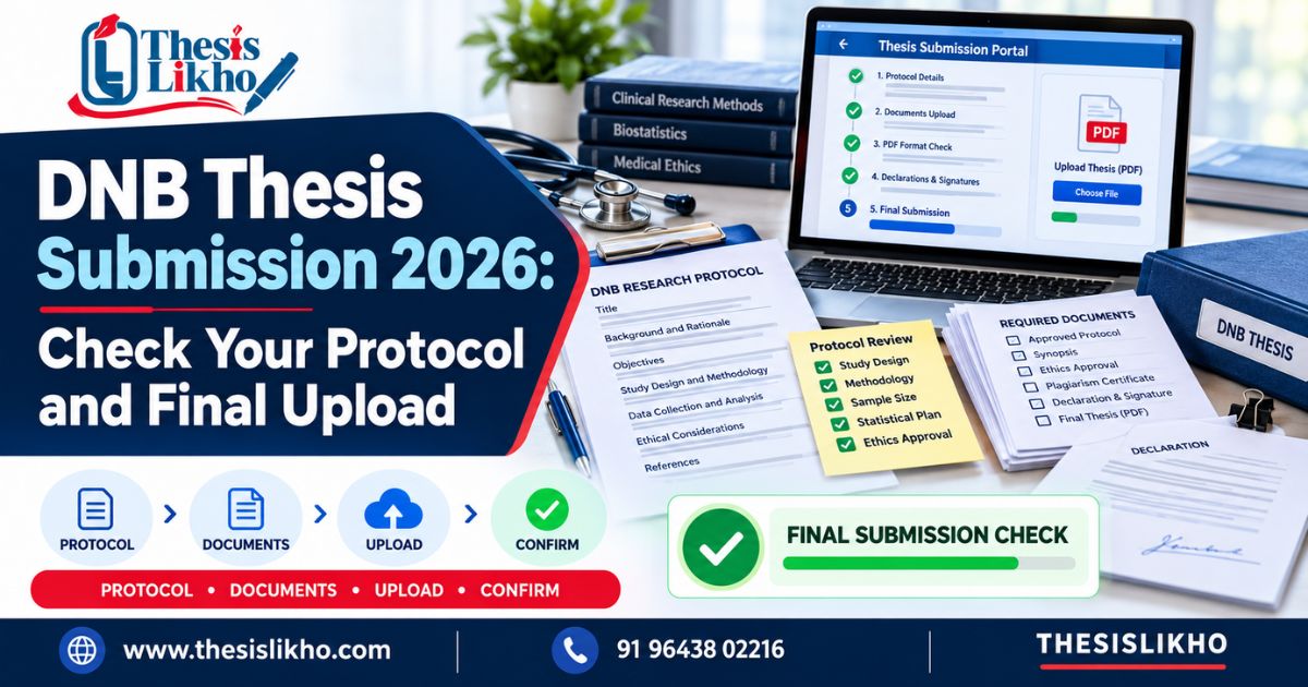 DNB Thesis Submission 2026: Protocol-to-Upload Checklist