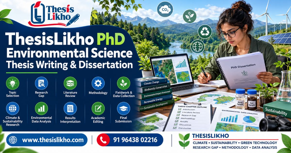 ThesisLikho PhD Environmental Science Thesis Writing & Dissertation