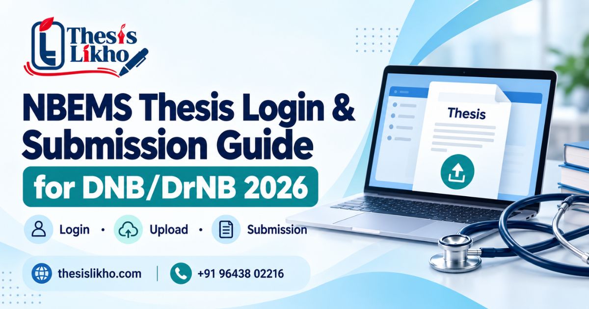 NBEMS Thesis Login & Submission Guide for DNB/DrNB 2026
