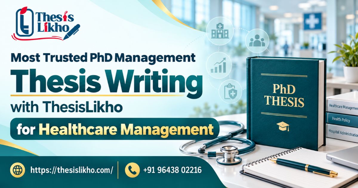 Strengthen your PhD Healthcare Management Research with ThesisLikho for hospital management, patient satisfaction, service quality, healthcare leadership, methodology and data analysis.